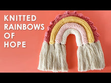 Load and play video in Gallery viewer, Boho Rainbow Knitting Pattern (PDF Download)
