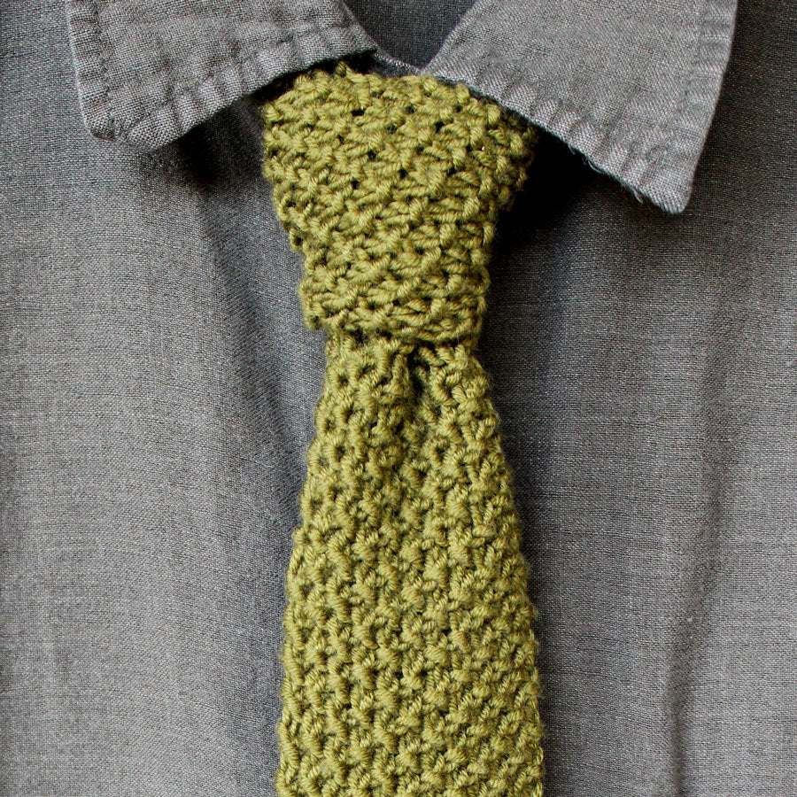 Seed Stitch Necktie Tie Knitting Pattern (PDF Download)