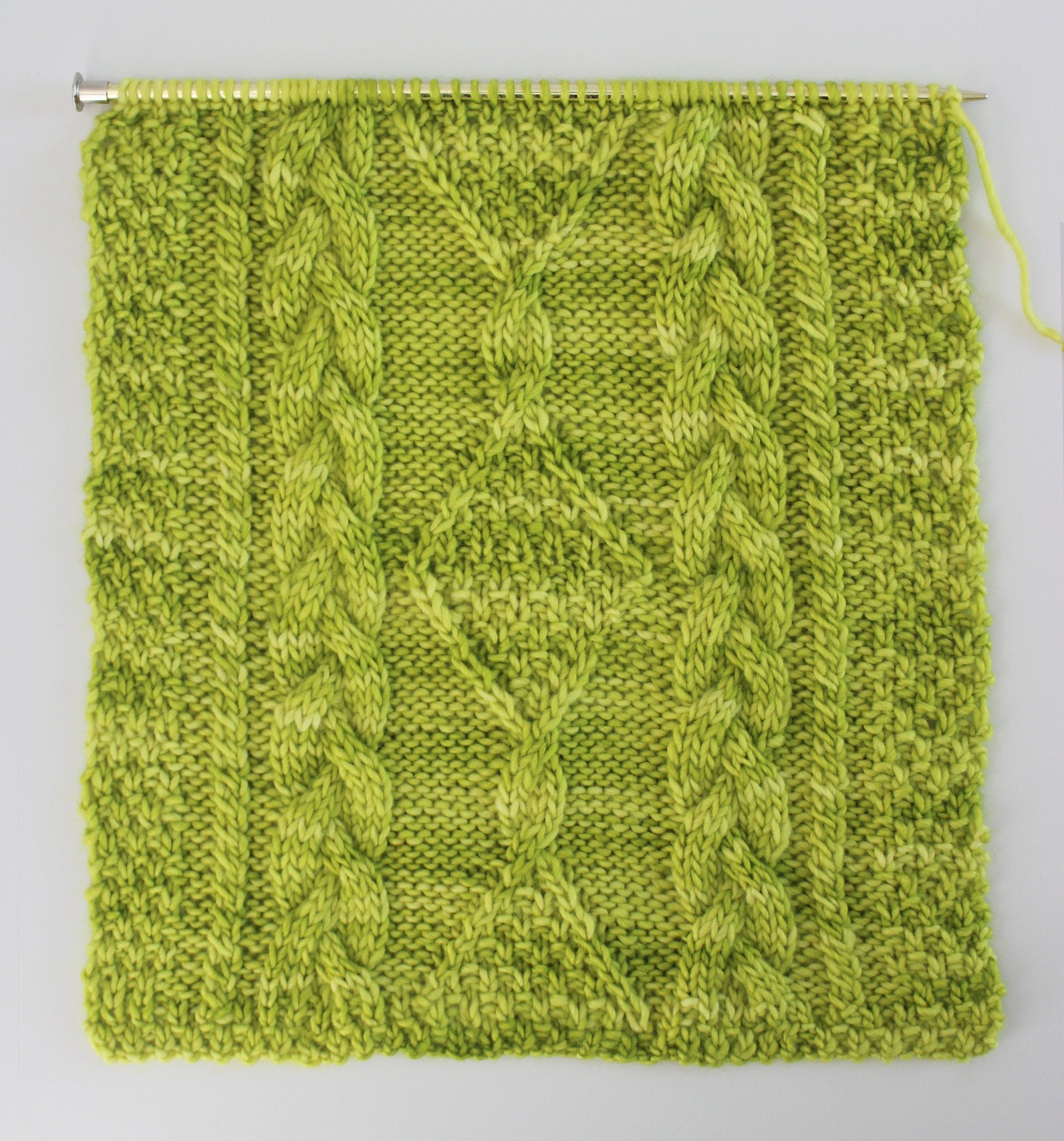 Knitting Pattern Irish Hiking Scarf Diamond Hill Loop Celtic Cable