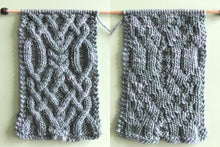 Load image into Gallery viewer, Fancy Celtic Cable Scarf Knitting Pattern (PDF Download)
