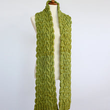Load image into Gallery viewer, Meadow Vine Reversible Cable Scarf Knitting Pattern (PDF Download)
