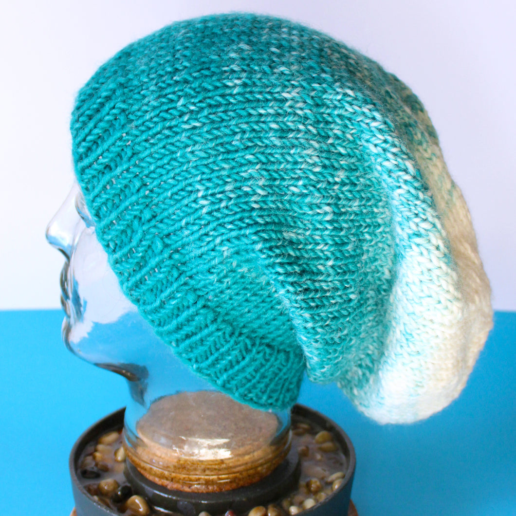 Slouchy Beanie Hat Knitting Pattern (PDF Download)
