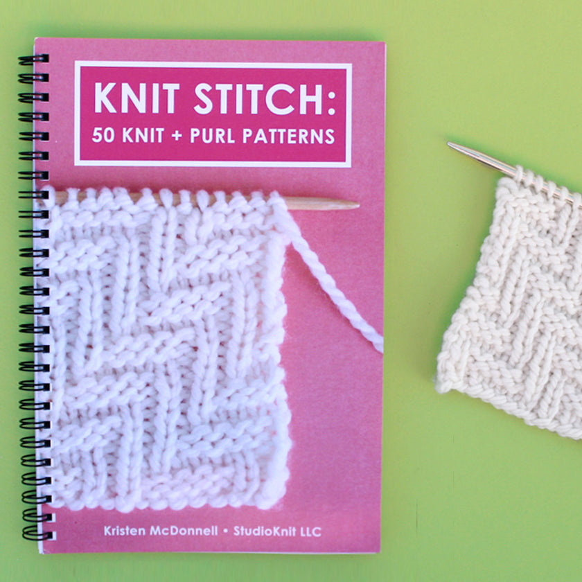 Knit Stitch: 50 Knit + Purl Pattern Book by Kristen McDonnell (Ships USA Only)