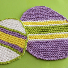 Load image into Gallery viewer, Easter Egg Dishcloth Knitting Pattern (PDF Download)
