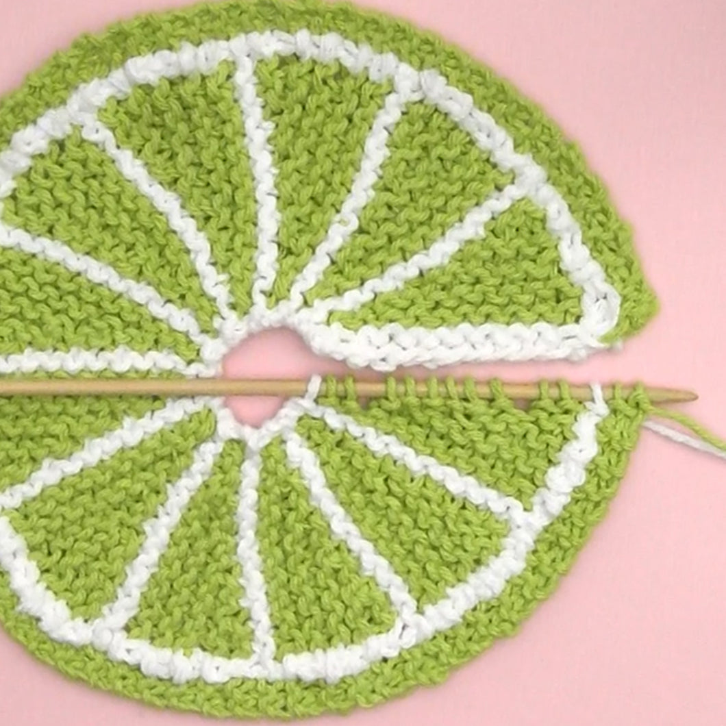Fruit Dishcloth Knitting Pattern (PDF Download)