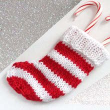 Load image into Gallery viewer, Mini Christmas Stocking Knitting Pattern (PDF Download)

